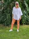 Raft tie top, linen