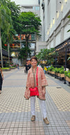 Dress with v- neck ,open front