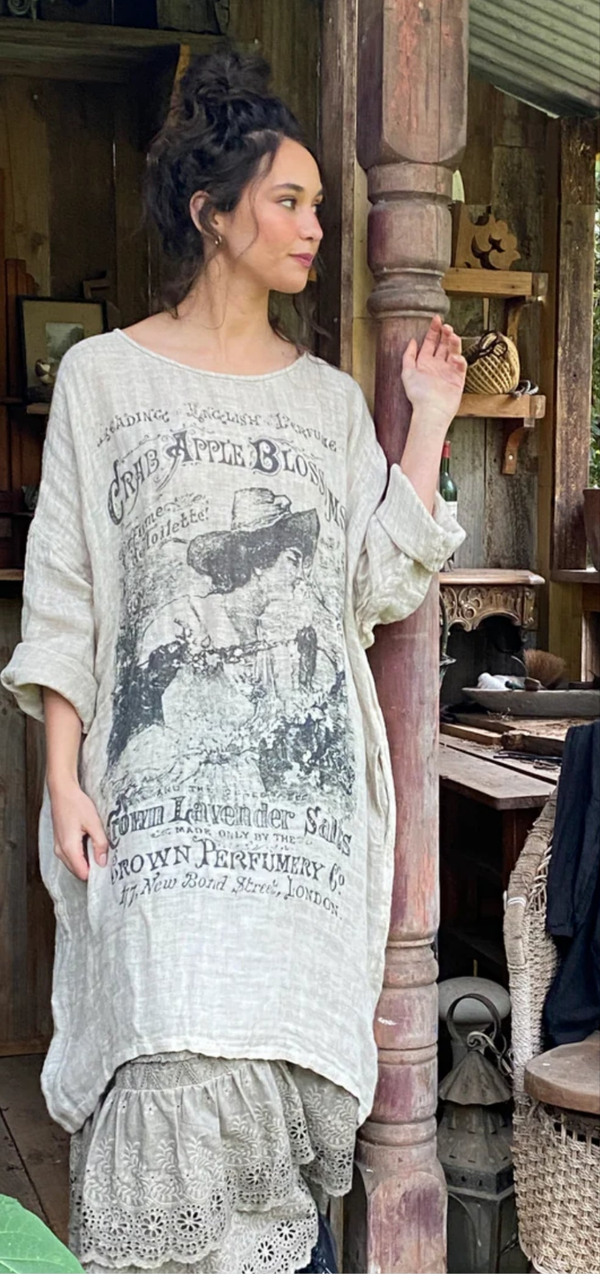 Secret Garden linen gauze dress