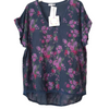 Floral linen T-shirt top