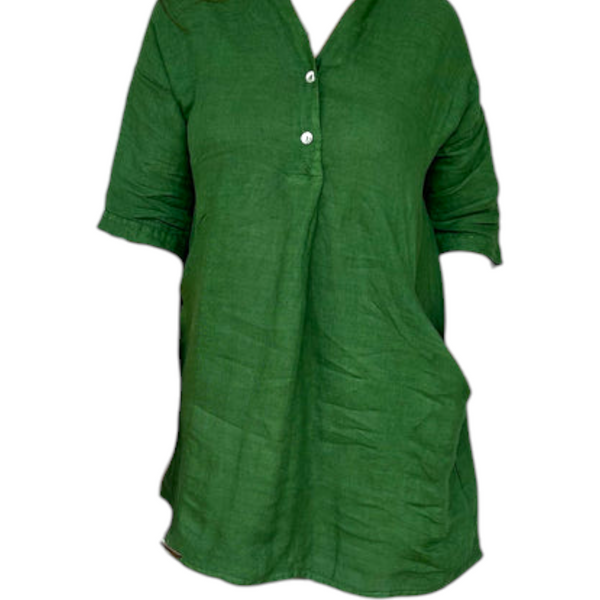 Oversized Linen Top