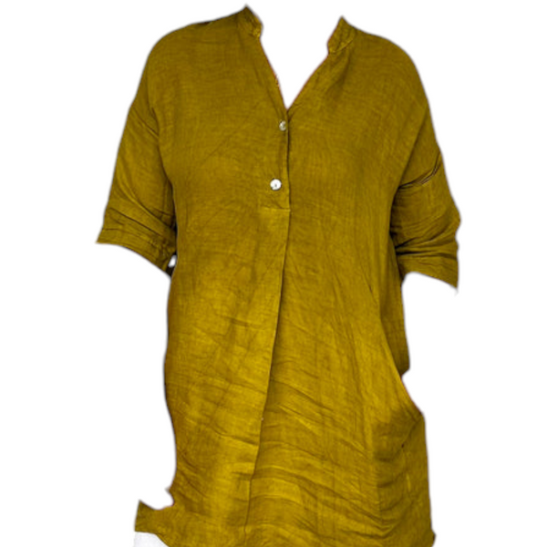 Oversized Linen Top