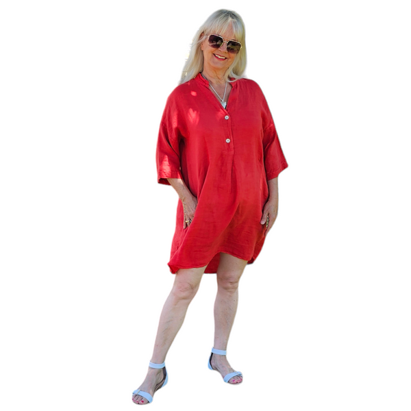 Oversized Linen Top