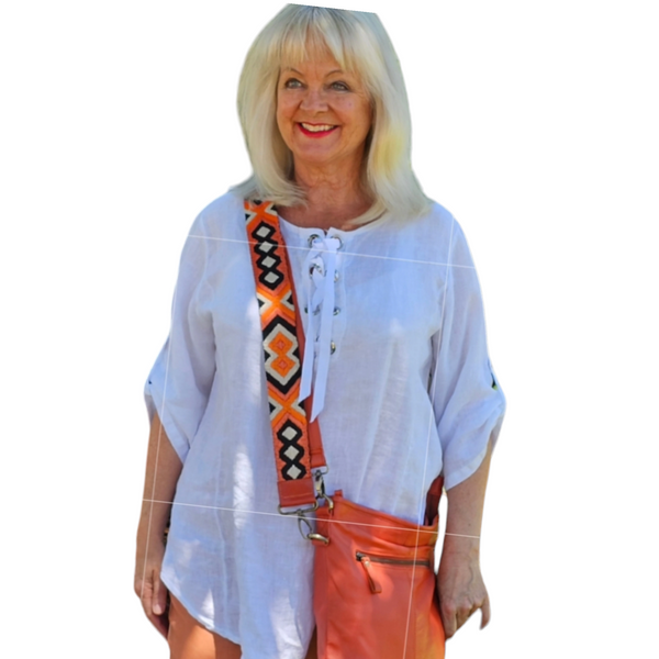 Raft tie top, linen