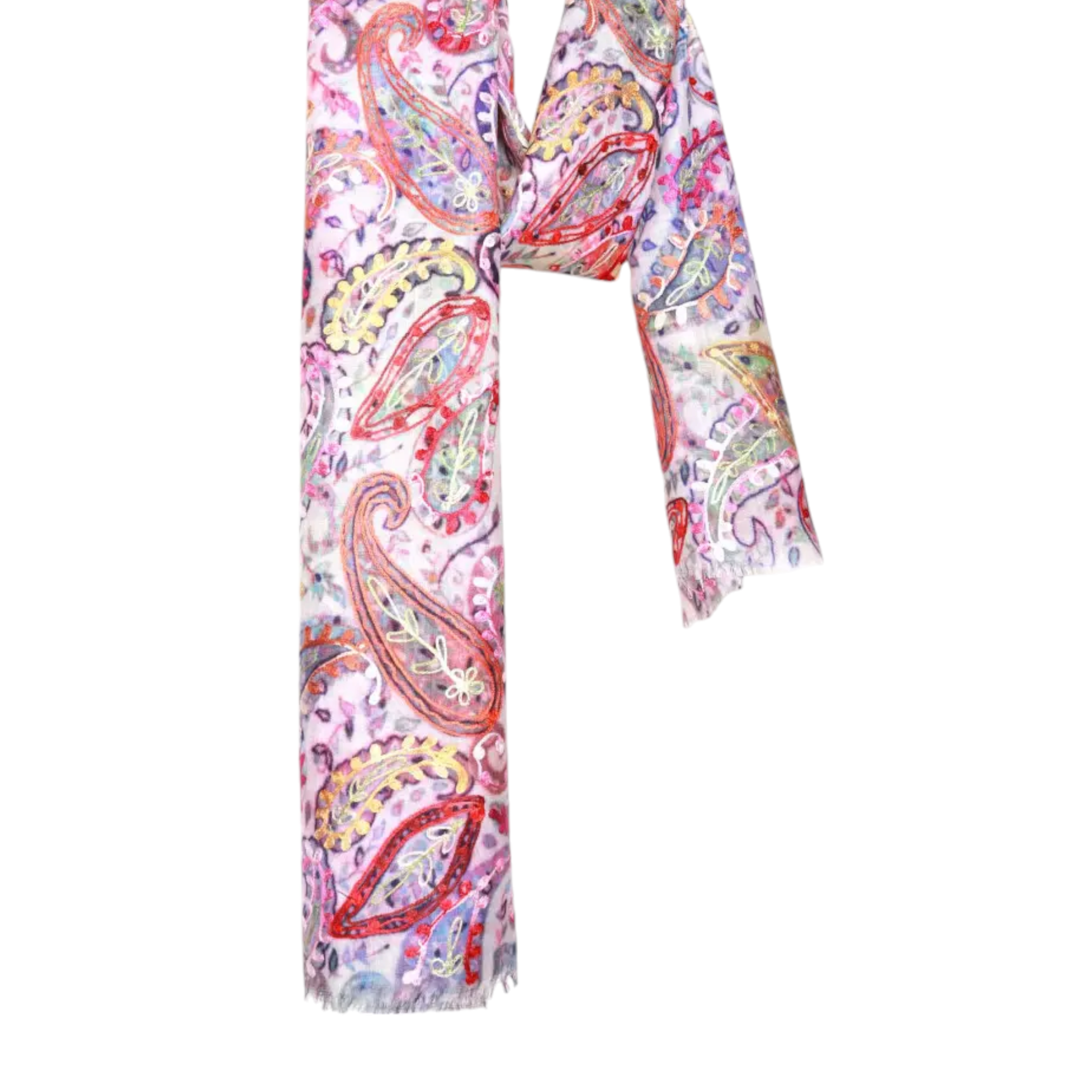 Australian Merino wool embroidered shawl SB-66