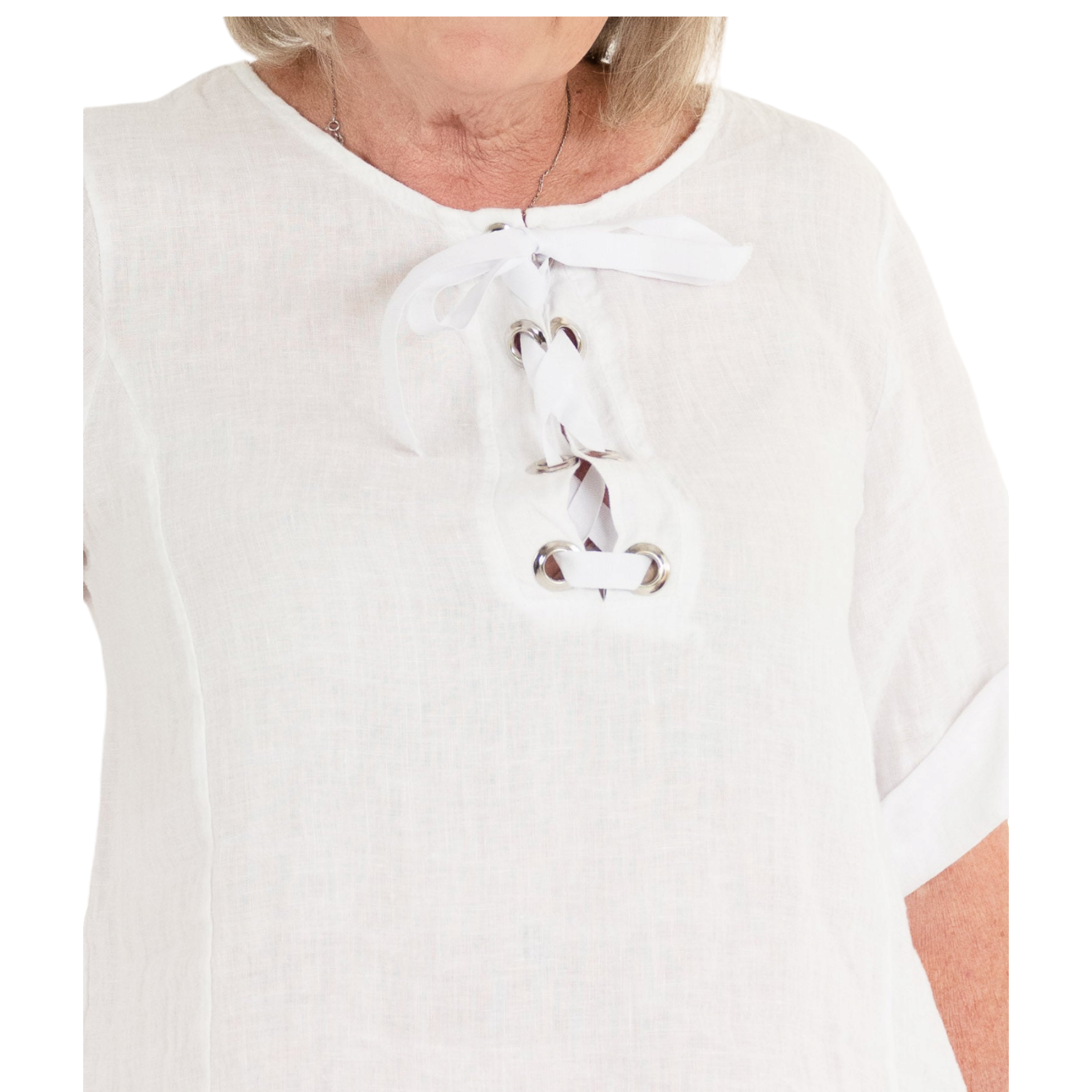Raft tie top, linen