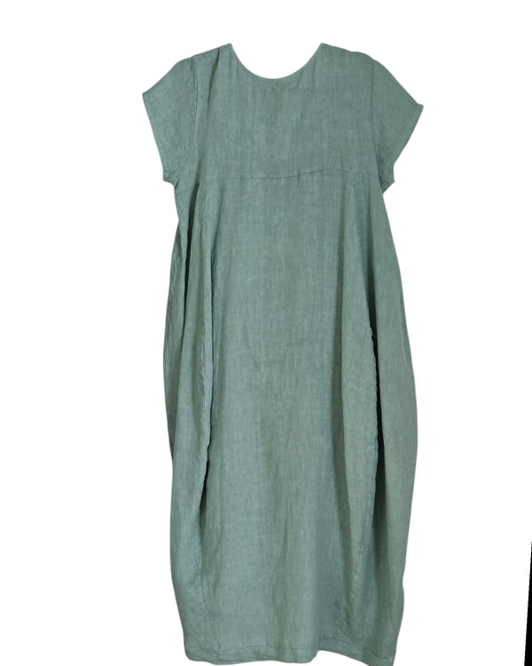 Linen dress short sleeve