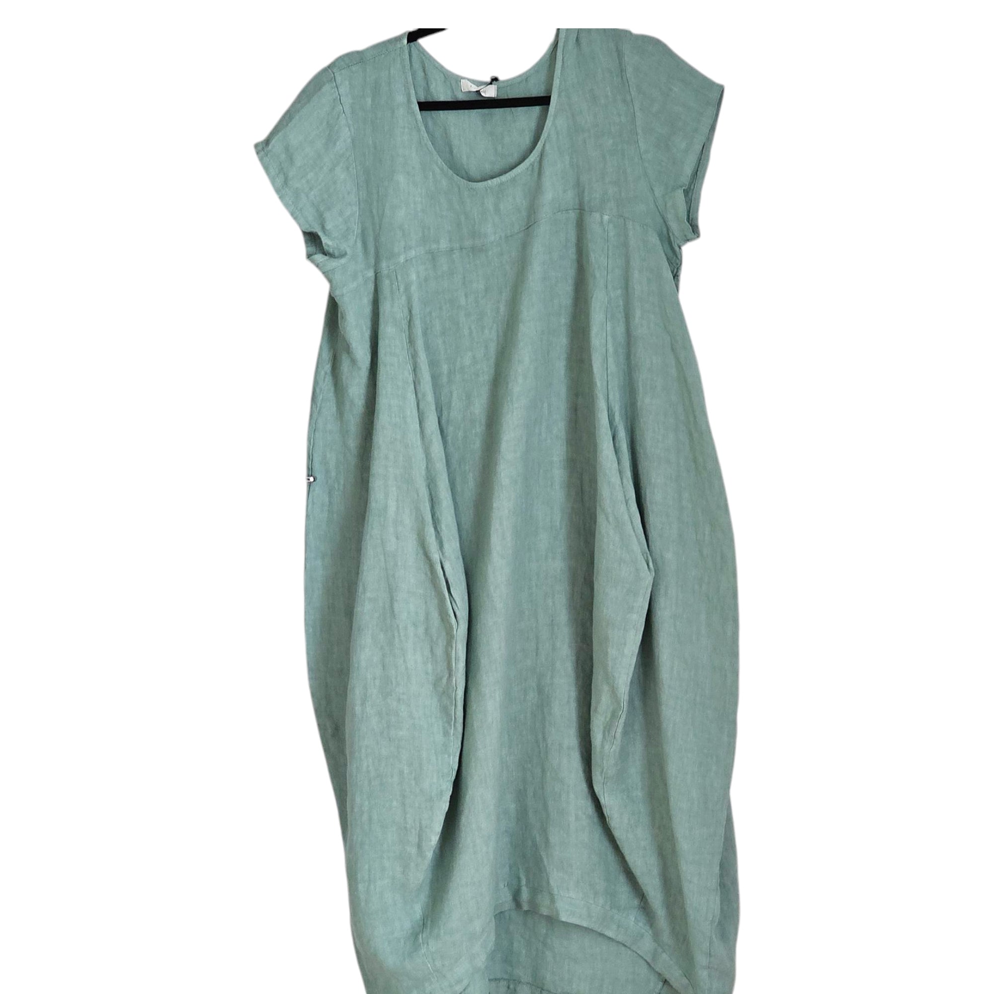 Linen dress short sleeve