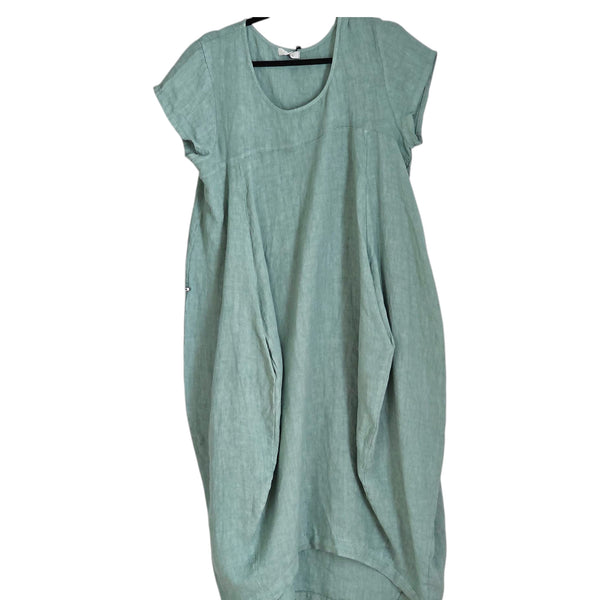 Linen dress short sleeve