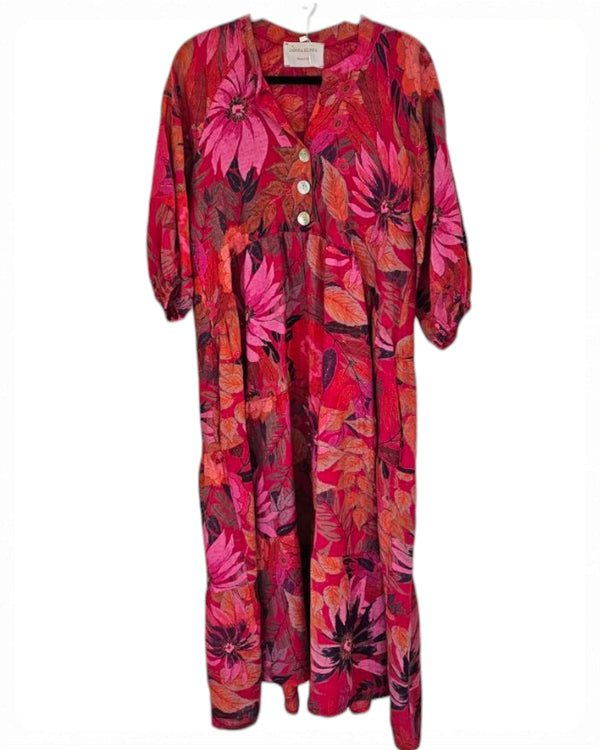 Summertime linen dress