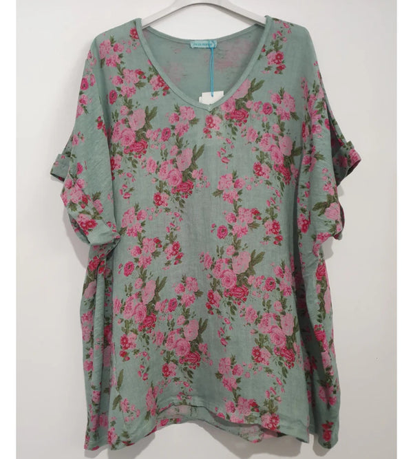 Floral grande t shirt