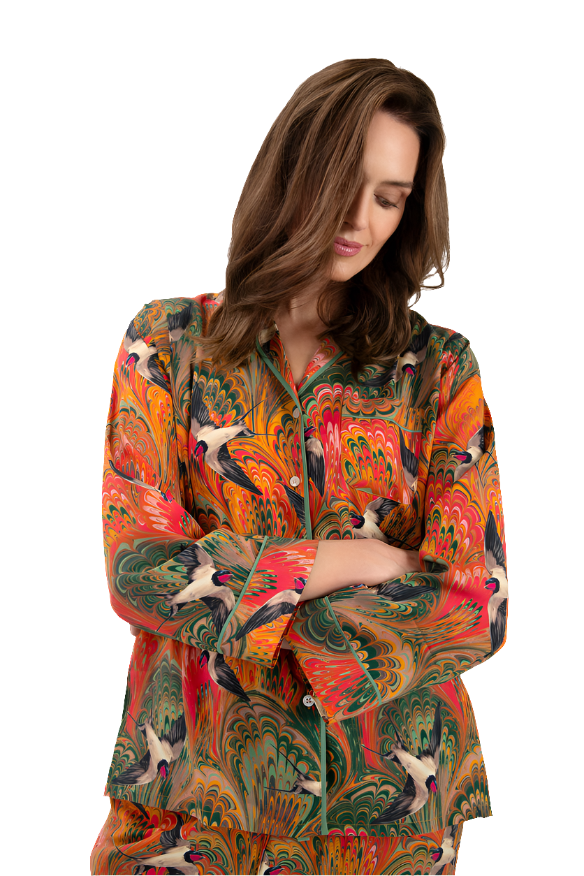 Supersoft marbled Swallow  Pyjamas