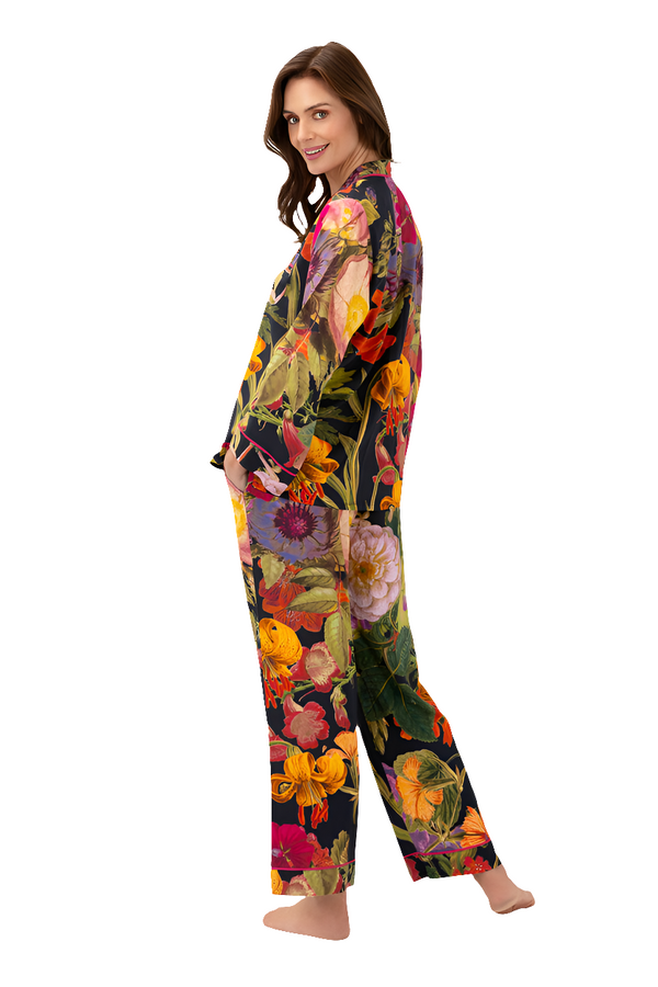 Powder Supersoft Autumn Posy Midnight Pyjamas