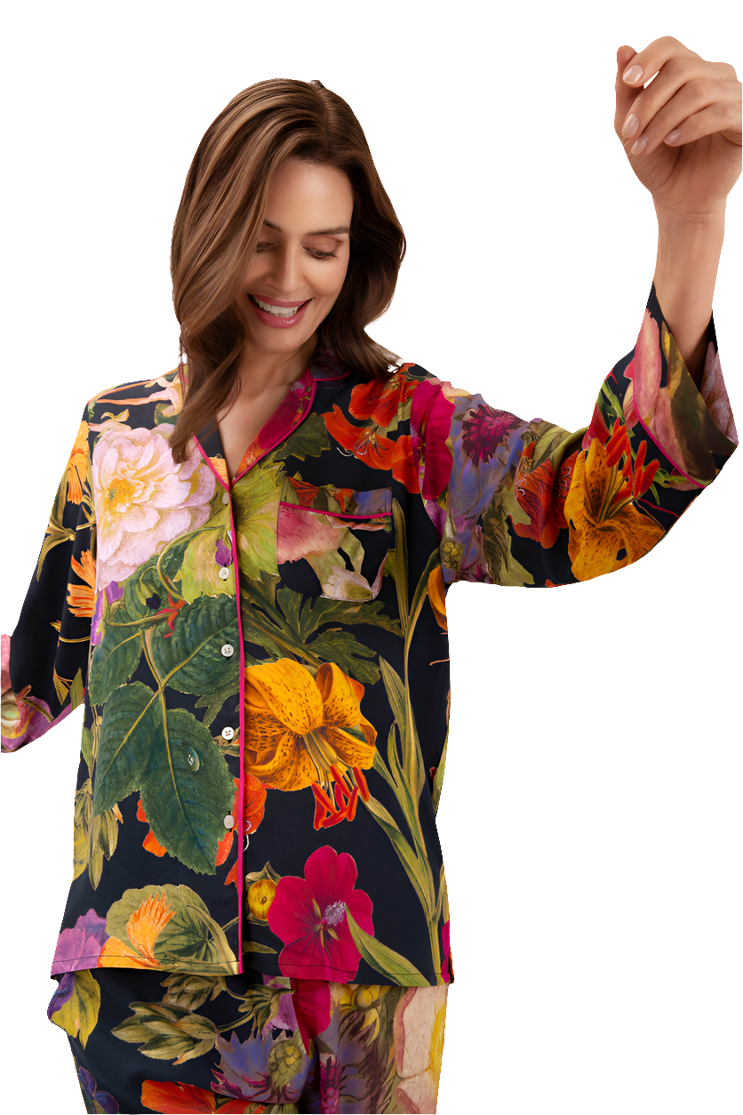 Powder Supersoft Autumn Posy Midnight Pyjamas