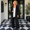 Zazzle Sequin Coat  /Black/White/ One Size