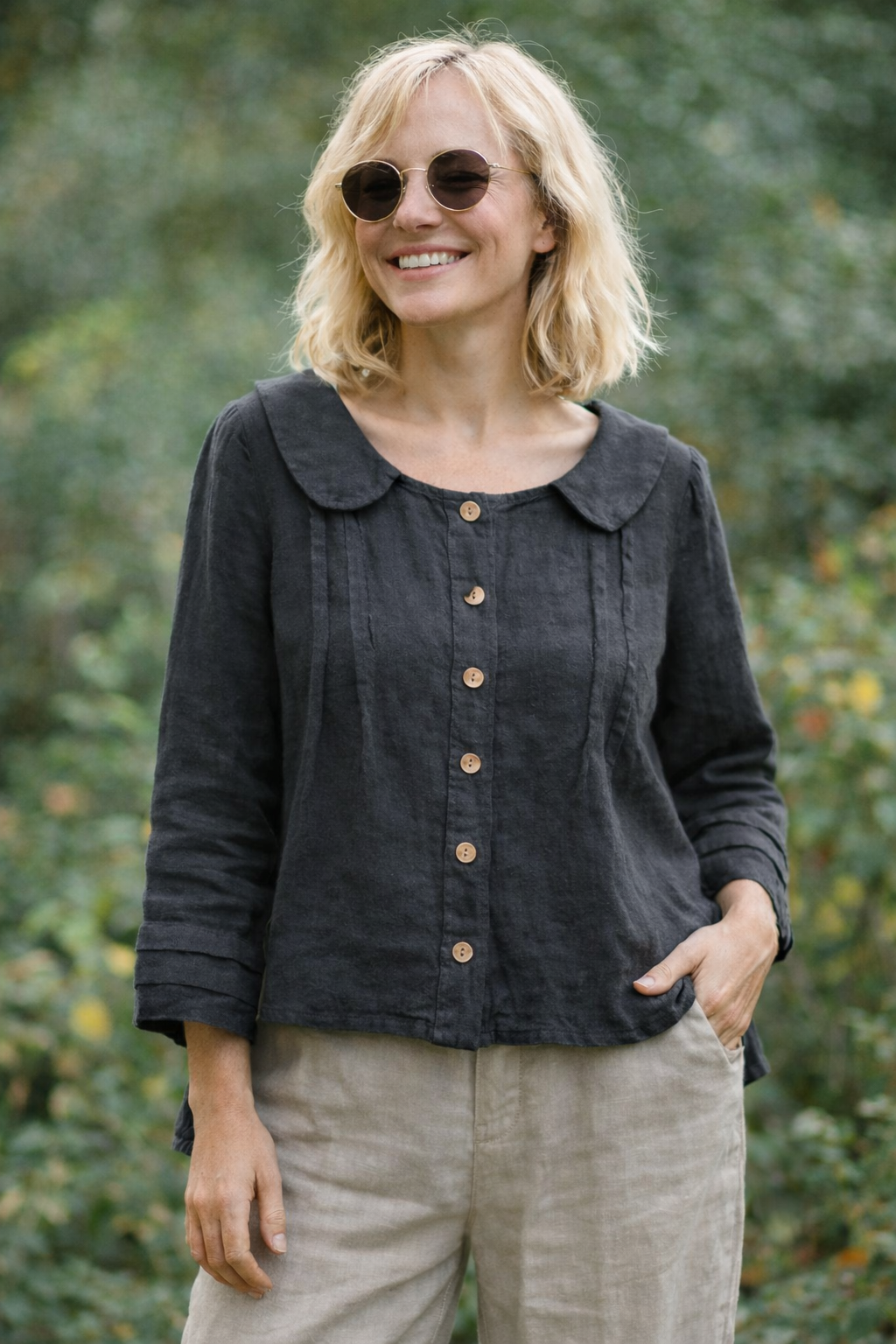 Frederick Italien linen Button Up Jacket