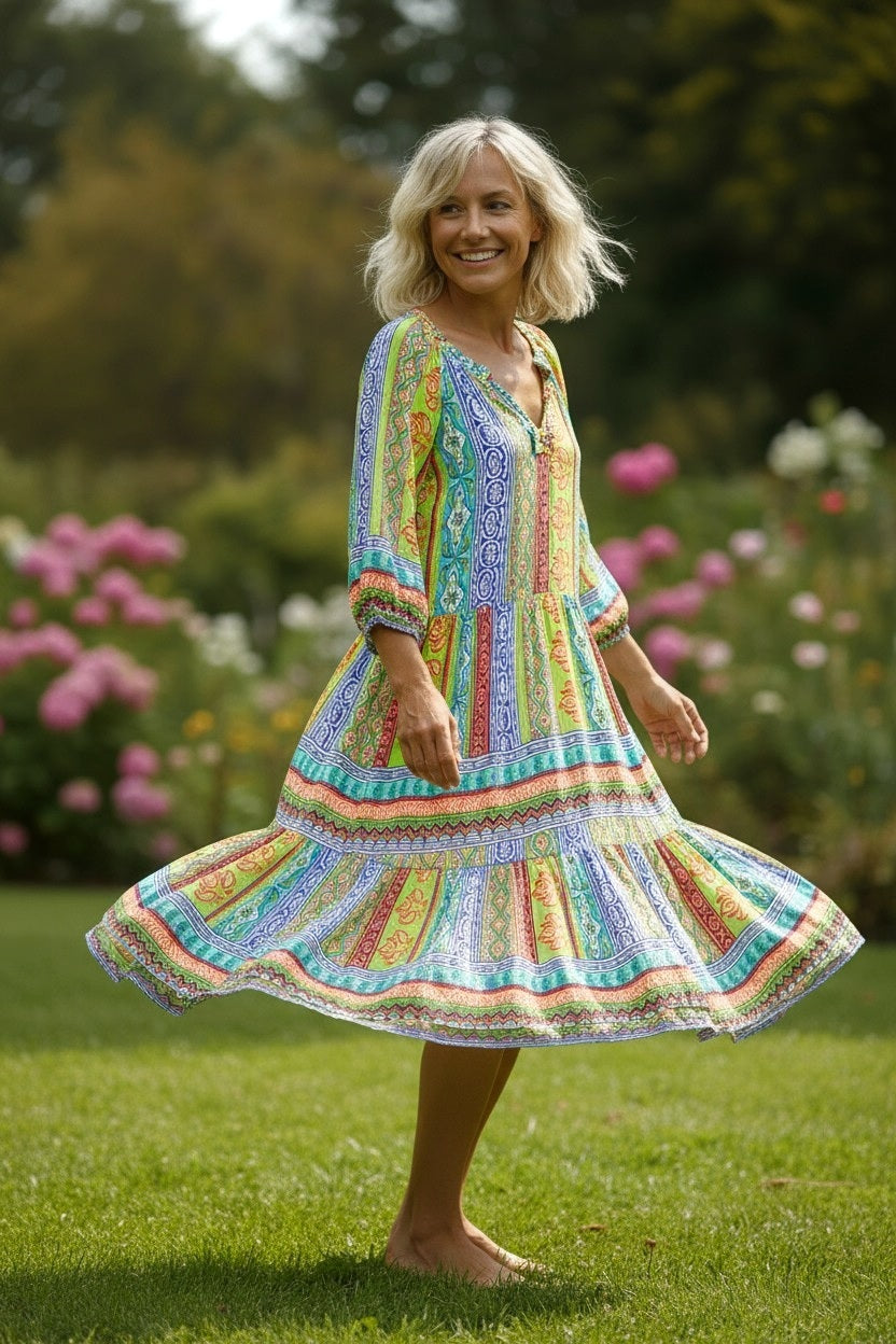 Anne Dress soft and colorful
