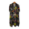 Tropical Print A-line Ankle Length Dress