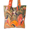 Powder Velvet Tote Bag - Marbled Swallows
