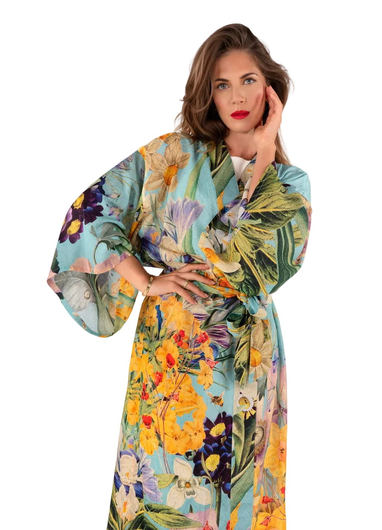 Kimono Gown - Spring Flora
