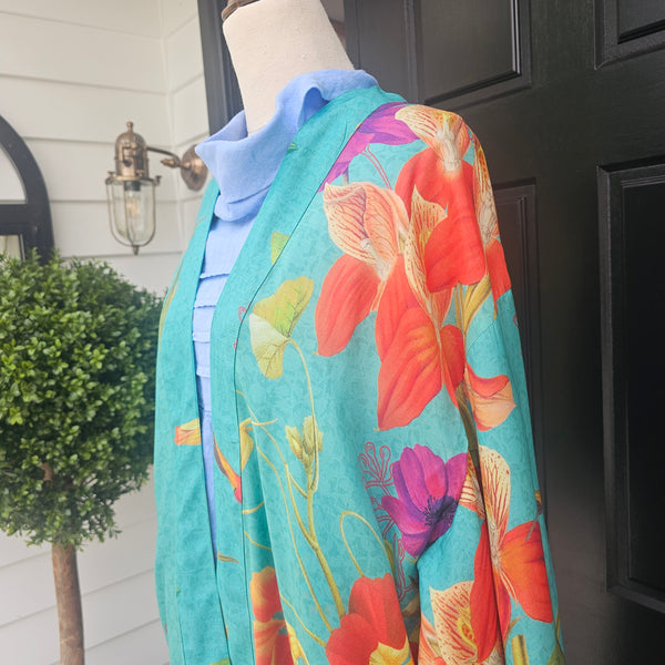 Hummingbird at Dusk Kimono Gown