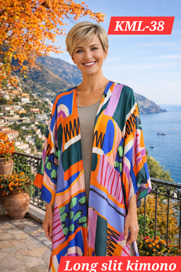 Long slit Kimono