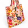Powder Luxe Velvet Quilted Tote Bags - Cream Posy