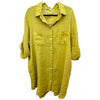 Linen oversized dress shirt ,buttons one size
