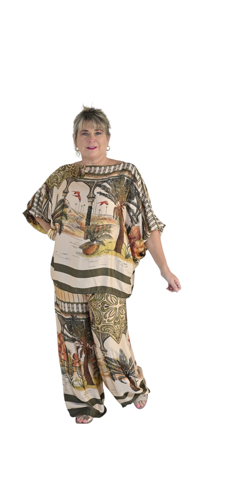 Palmosa Lacassa top/Brown