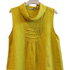Sleeveless linen  Boatneck Blouse,Linen & More