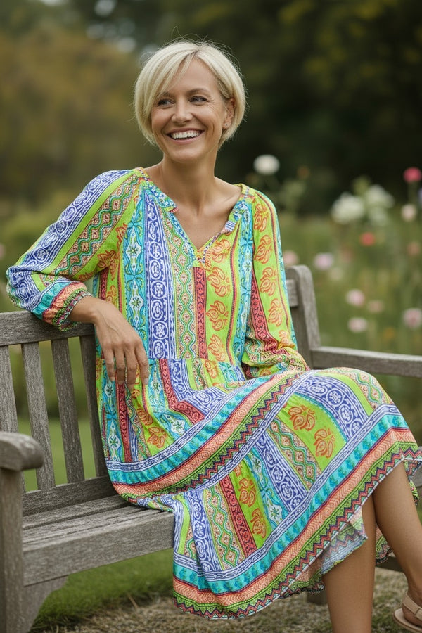 Anne Dress soft and colorful