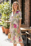 Floral Cotton A-line dress