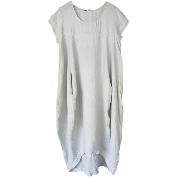 Linen dress short sleeve