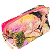 Powder ,Quilted Vanity Bag - Cream Posy