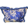 Powder Fringed Box Tote - China Blue Blooms