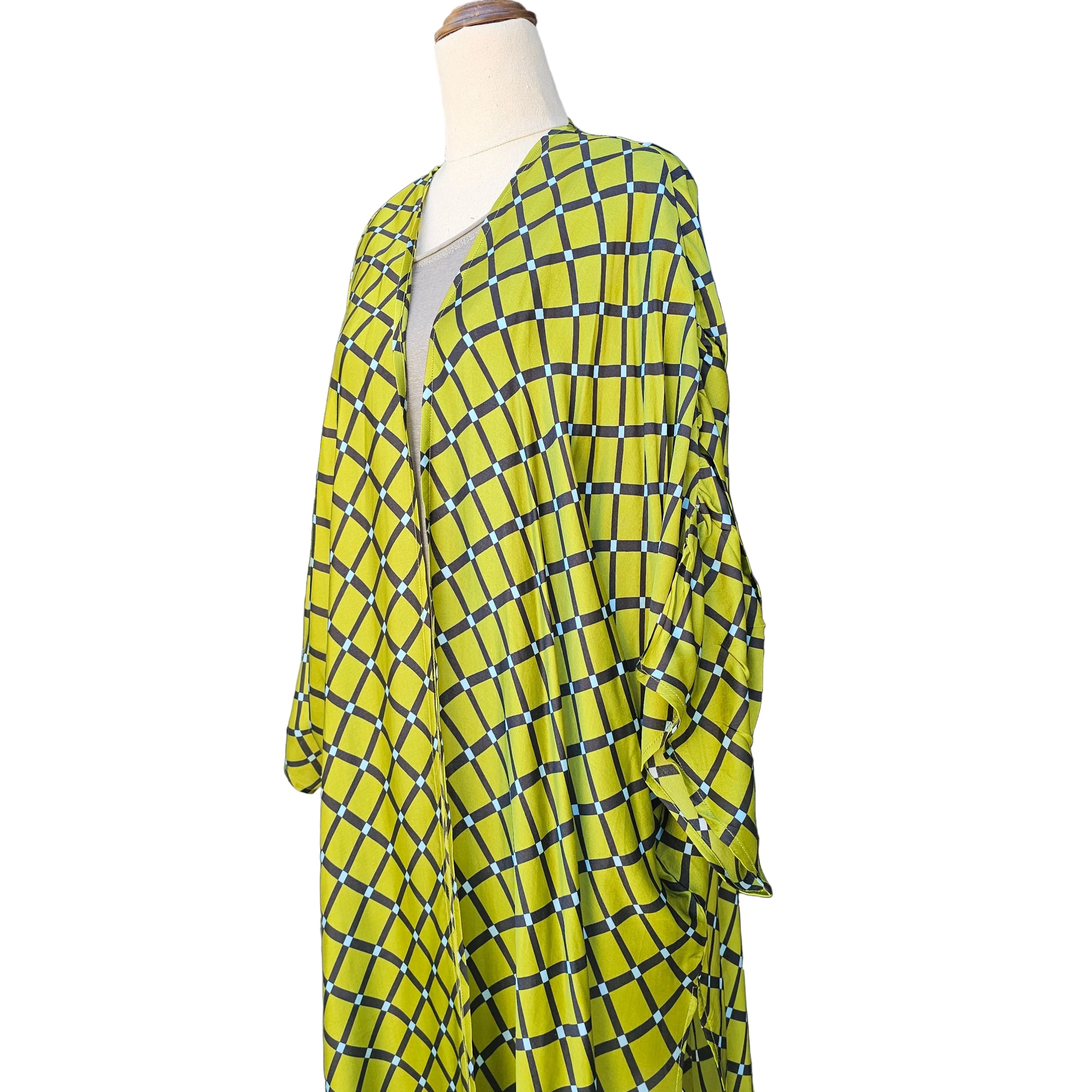 Long Slit Olive Kimono