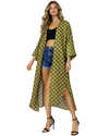 Long Slit Olive Kimono