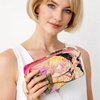 Quilted Vanity Bag - Cream Posy