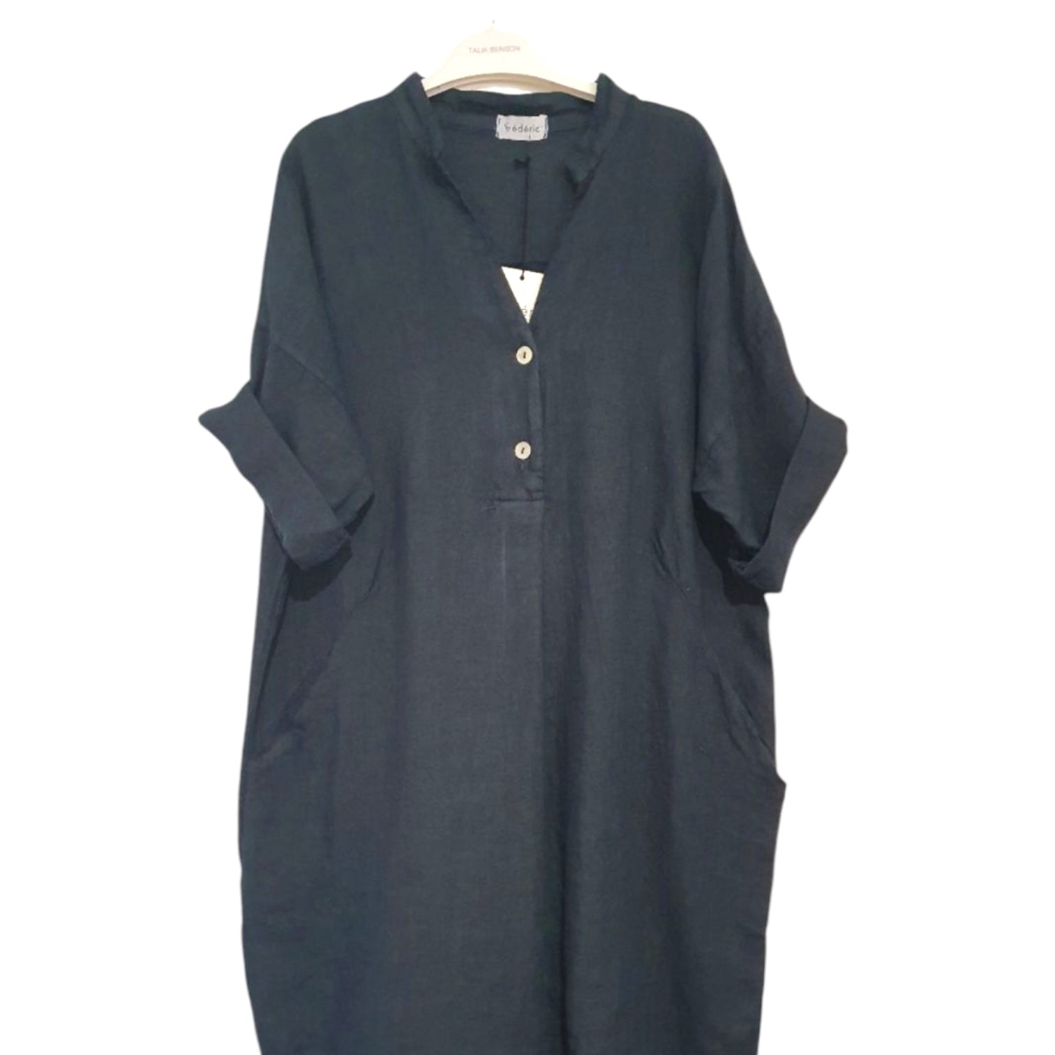 Oversized Linen shirt dress