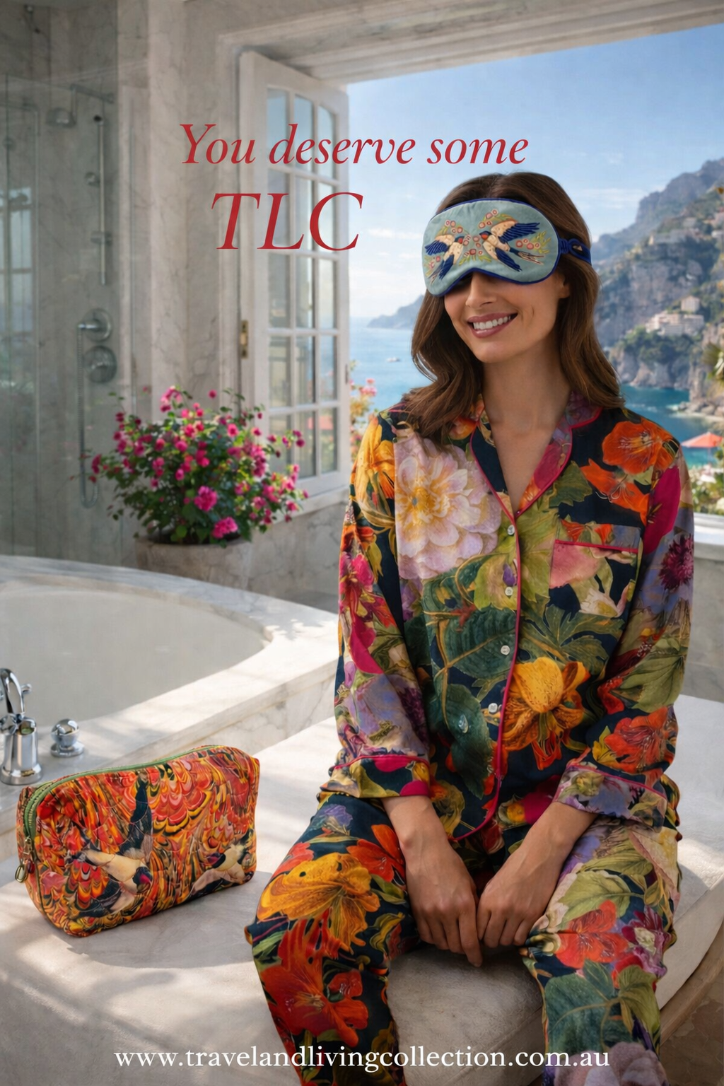Powder Supersoft Autumn Posy Midnight Pyjamas