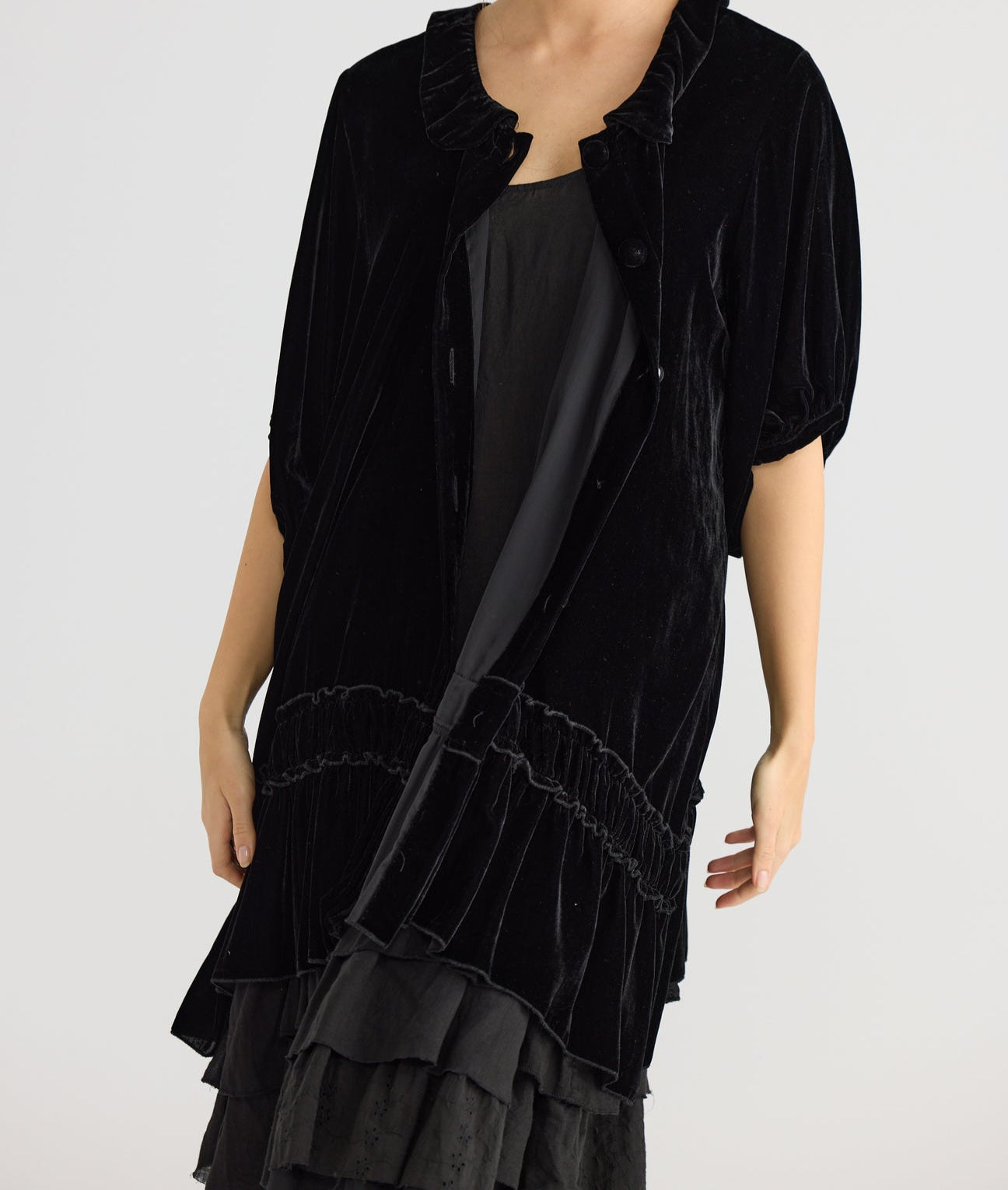Velvet Coat Dress - Florentine Miss Rose Sister Violet