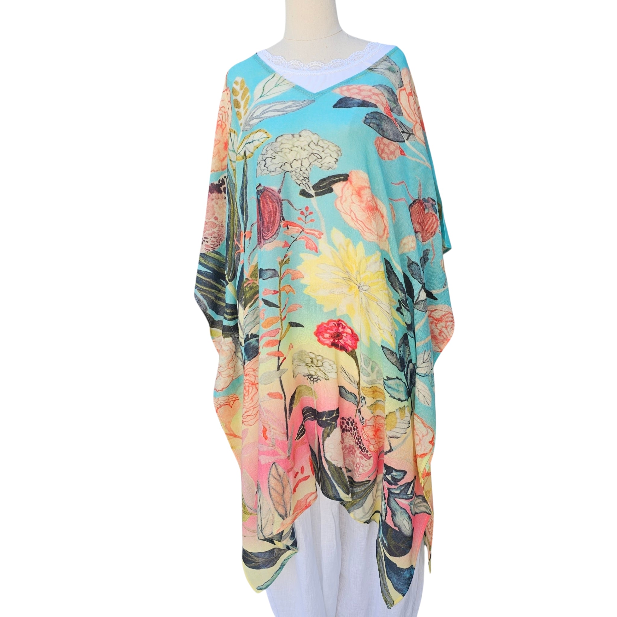 Merino Wool Kaftan midlenght