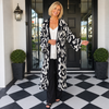 Zazzle Sequin Coat  /Black/White/ One Size