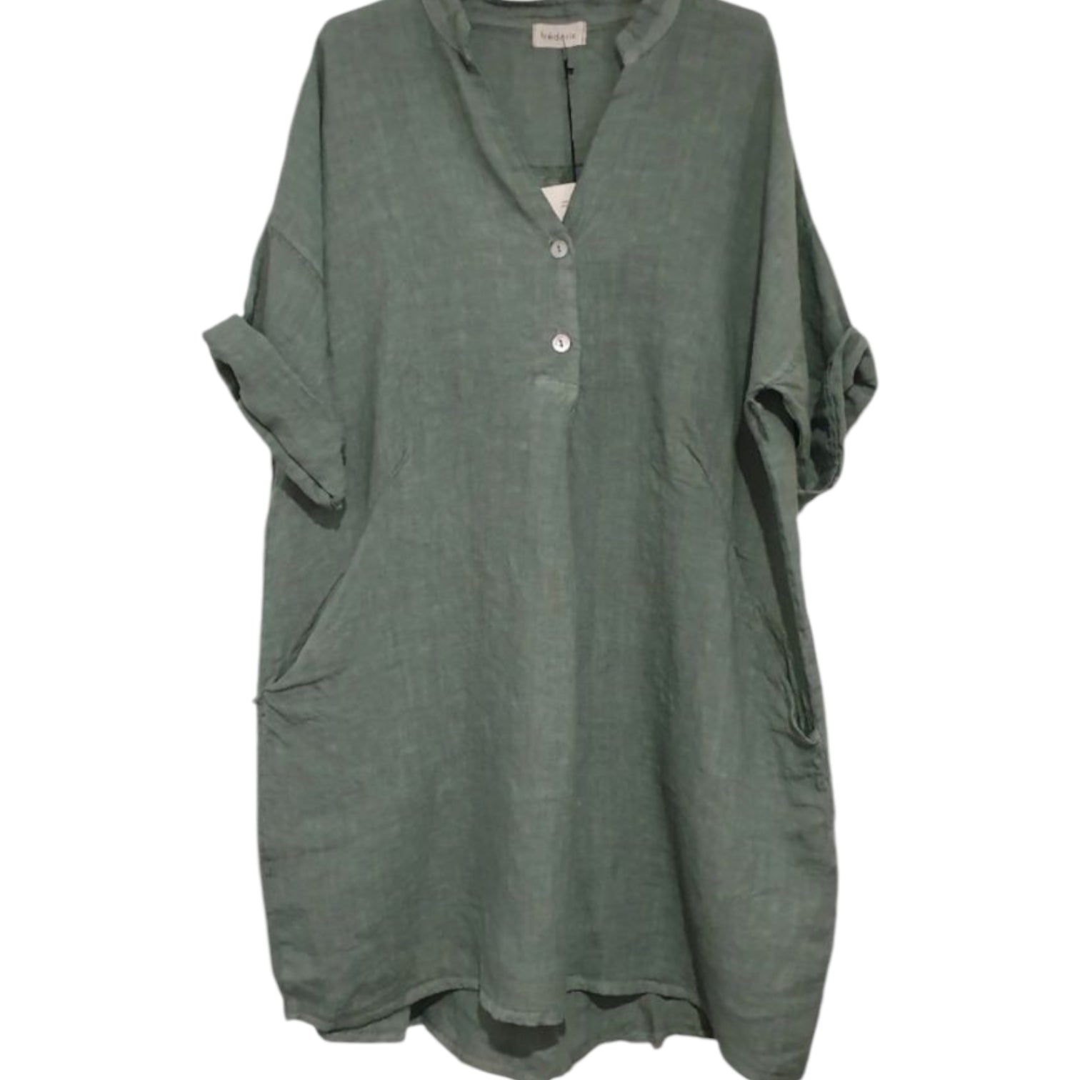 Oversized Linen shirt dress