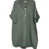 Oversized Linen shirt dress