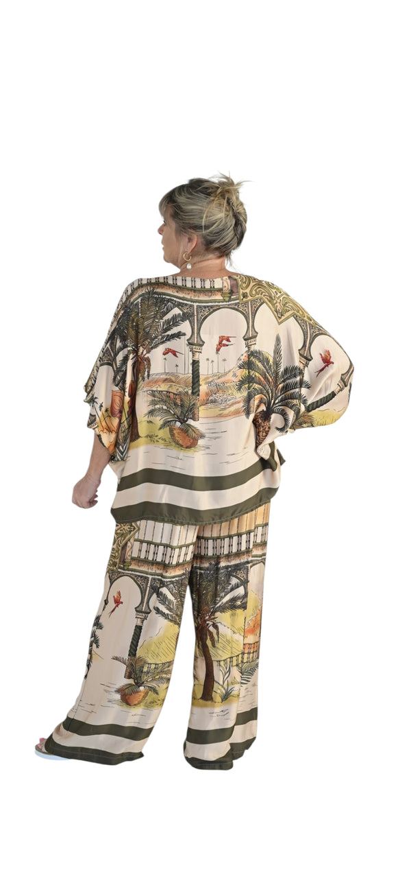 Palmosa Lacassa top/Brown
