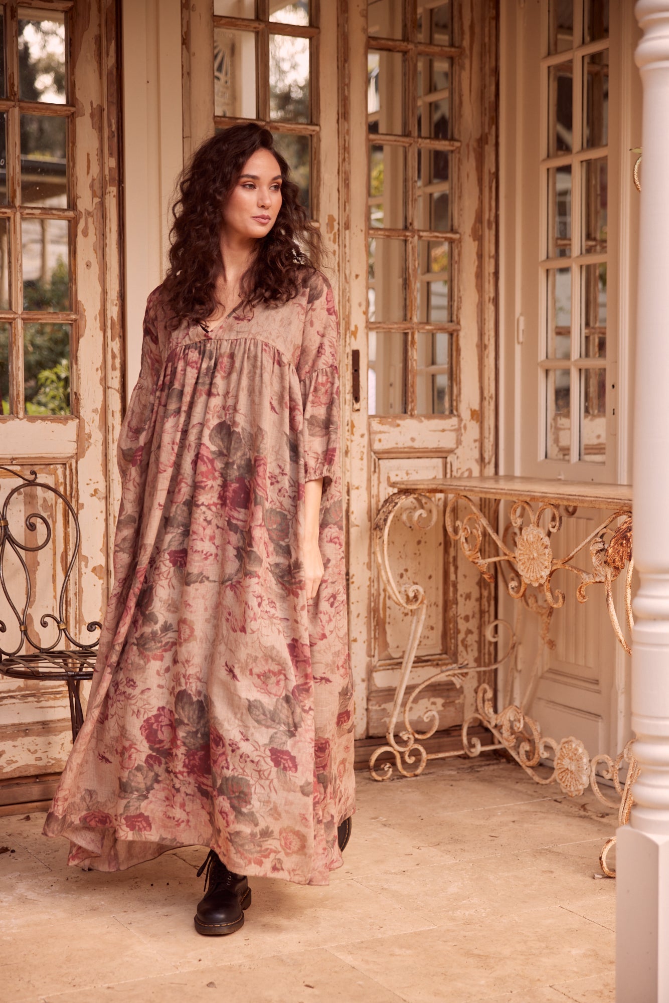 Arcadia Maxi dress, Antique Rose