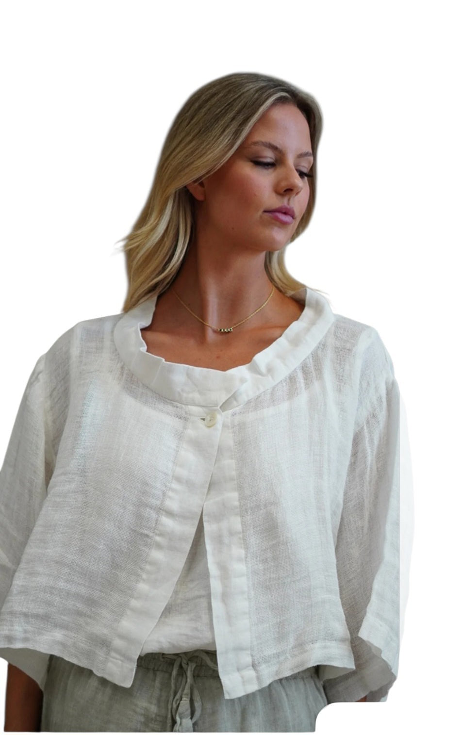 Chloe jacket Mesh Linen