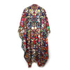 Geometric Pebbles Merino wool and silk Travel Cape